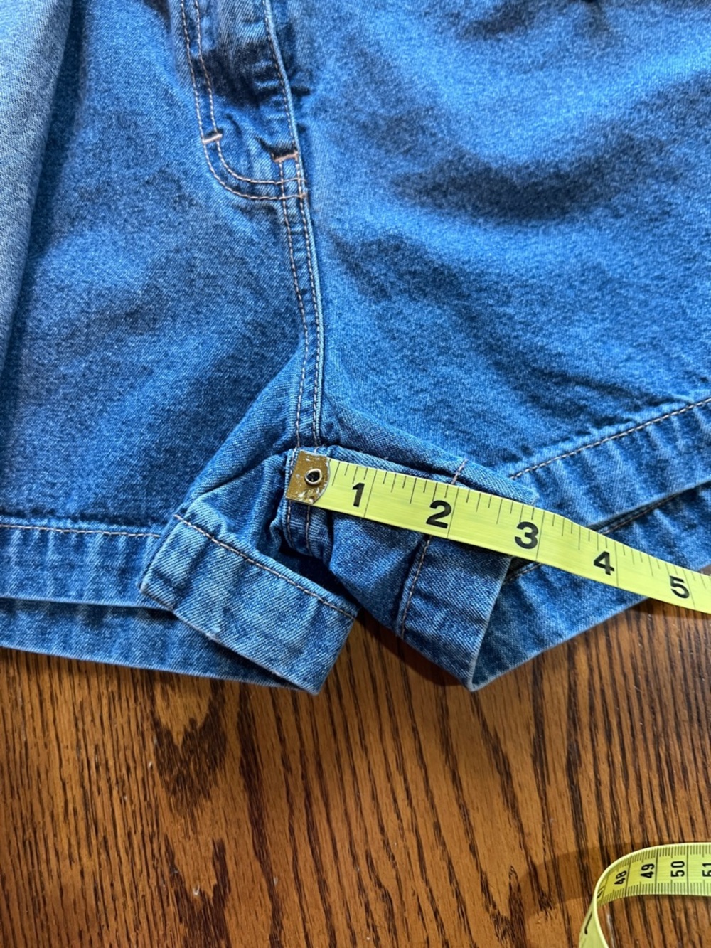 UNIONBAY Light Wash Denim Wrap Skort with Button Detail - Picture 9 of 9